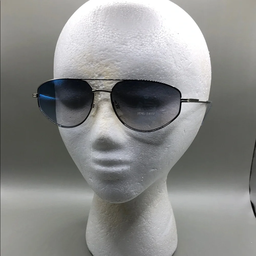 DKNY aviator style metal sunglasses UNISEX sample gradient lens.